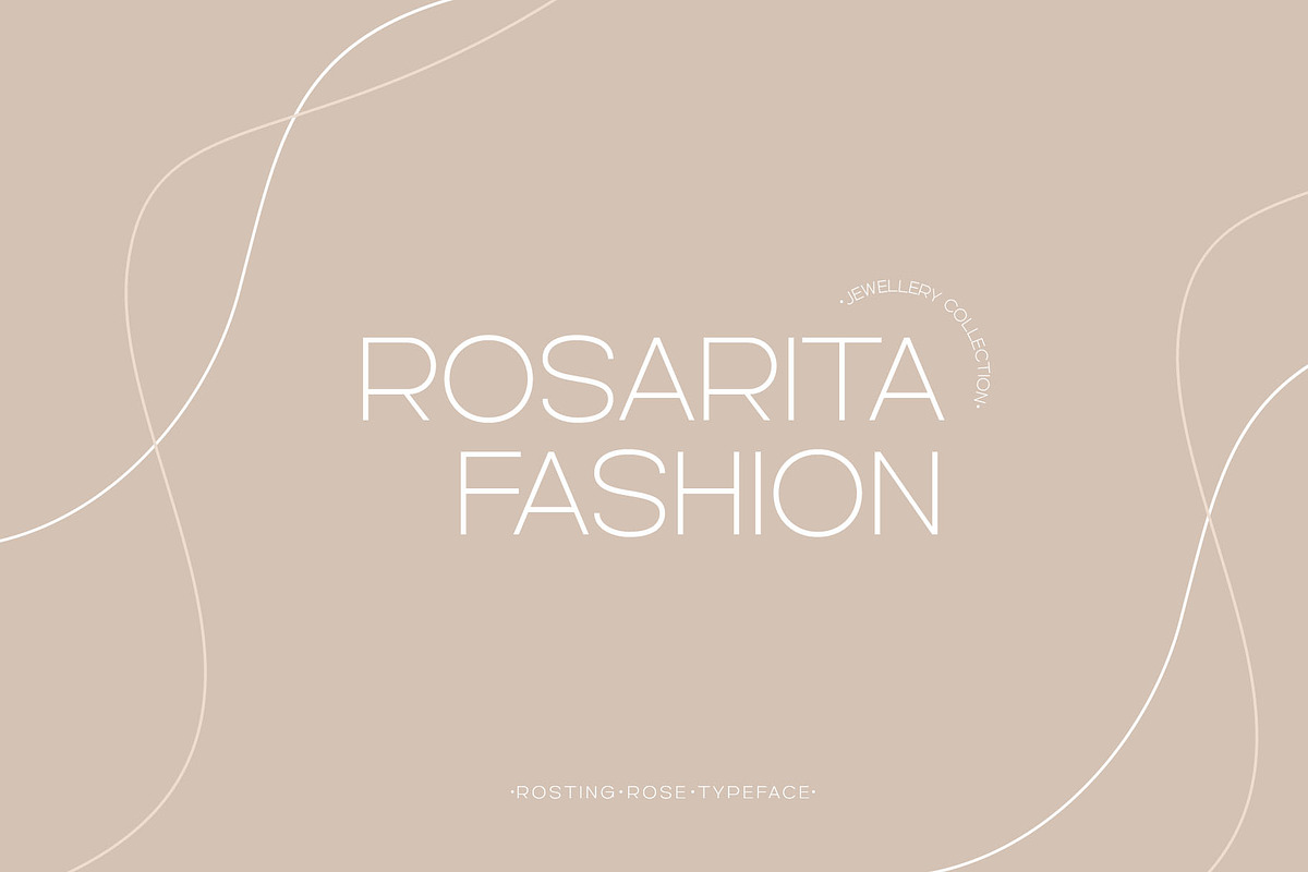 Rosting Rose Modern Sans Serif Font, a Sans Serif Font by Graphicxell (Photo 2 of 11)