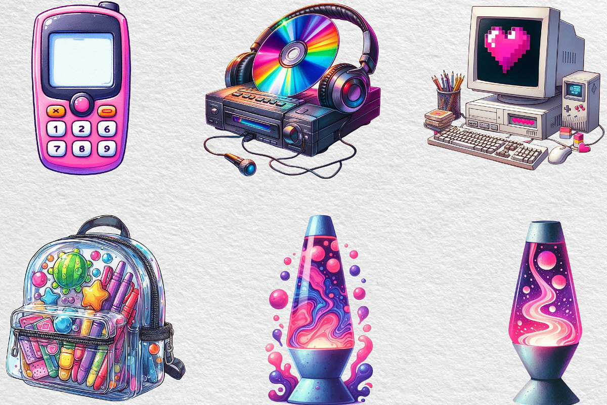 Nostalgic 90s Retro Sublimation, an Illustration by Black Bird Studio (Photo 3 of 6)