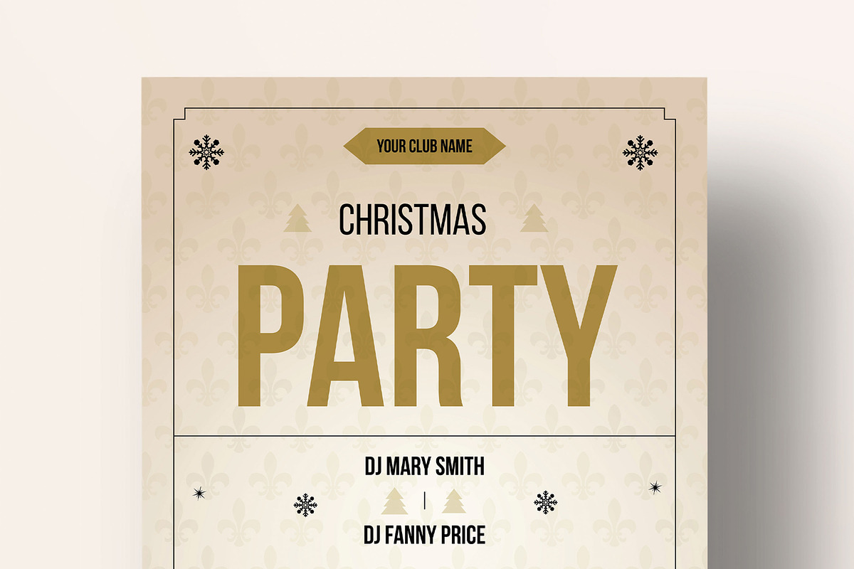 Christmas Party Invitation Templates, a Flyer Template by MightyDesign (Photo 2 of 8)