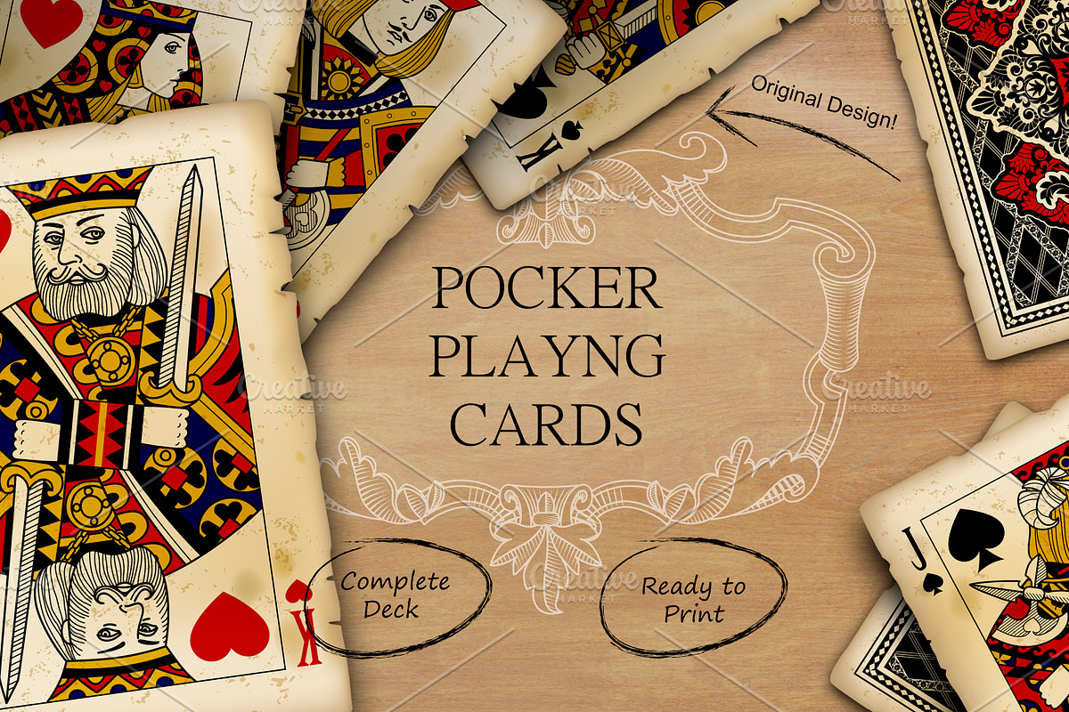 Vintage  Playing cards, an Illustration by Retro Graphic Box (Photo 3 of 6)