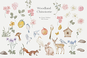 Woodland Chinoiserie Pattern scene, a Wallpaper Graphic by Grace Noboa Illustrations (Thumbnail 13 of 14)