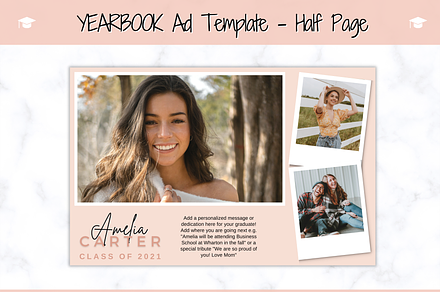 Yearbook Ad Template - Graduate, a Magazine Template by Templatables