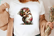 Whimsical Easter Hedgehog Clipart, an Illustration by CreationArt (Thumbnail 3 of 7)