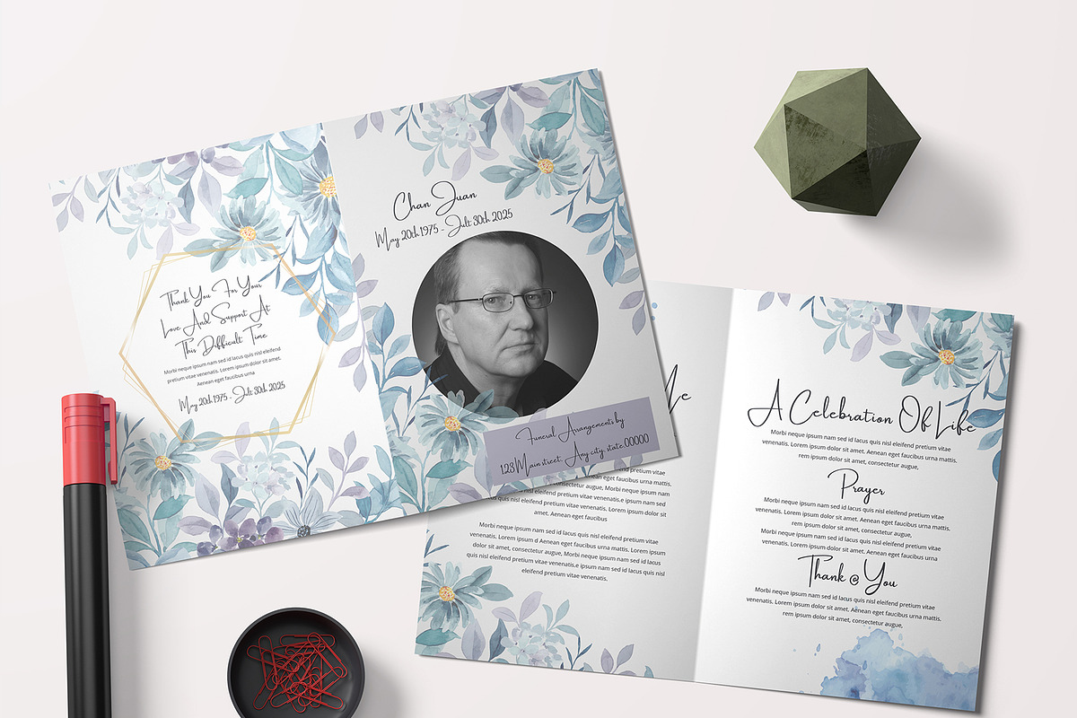 Funeral Program Template, an Invitation Template by Mazharul Islam (Photo 3 of 3)