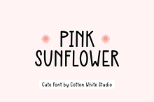Pink Sunflower Font