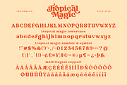 Tropical Magic - Retro Serif Font, a Serif Font by Keithzo (Thumbnail 7 of 9)