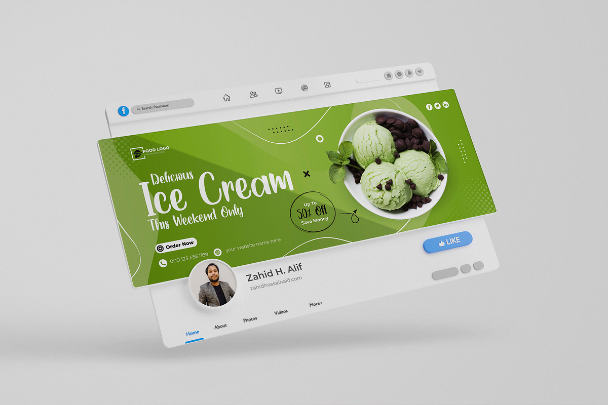 Facebook cover banner template, a Social Media Template by zahidhossainalif (Photo 2 of 5)