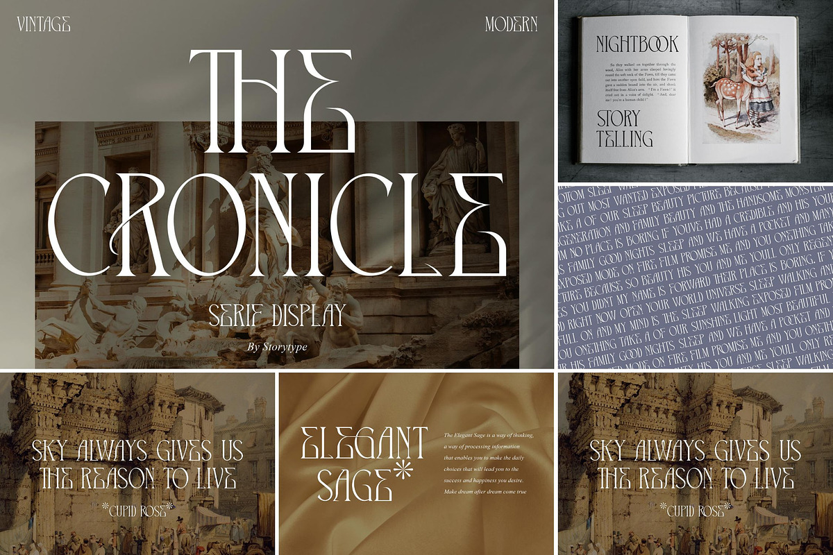 SALE! Modern & Classy Serif Font, a Serif Font by Storytype Studio (Photo 24 of 42)