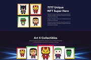 NFT Landing page Figma Template, a Landing Page Template by CodexCoder Themes (Thumbnail 2 of 5)