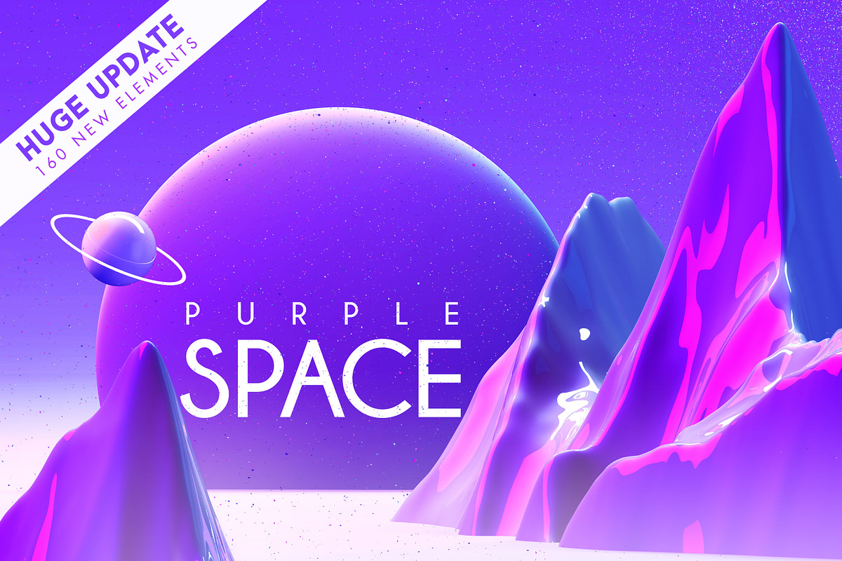Purple Space - HUGE UPDATE +160files, a Presentation Template by KAT (Photo 1 of 16)