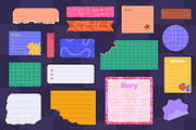 250+ Funky Digital Planner Kit, a Decorative Illustration by IuliiaSavko (Thumbnail 18 of 22)