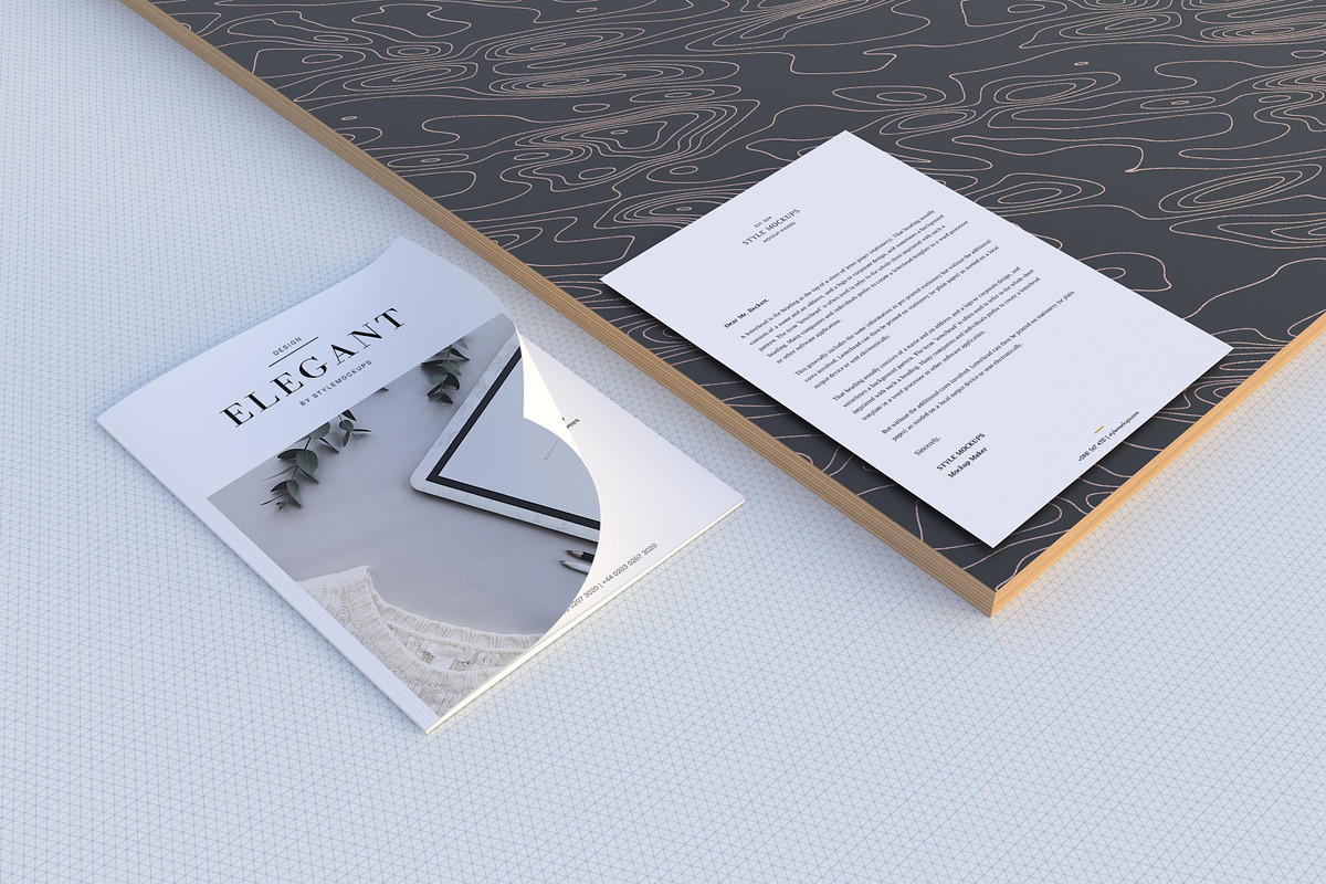 Magazine/Poster Mockups, a Print Template by StyleMockups (Photo 2 of 6)