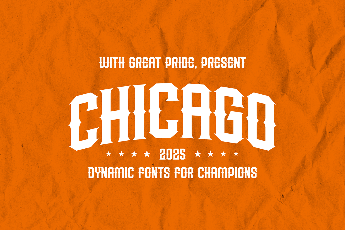 Chicago Display Sports Font, a Slab Serif Font by Kaizla03 (Photo 1 of 8)