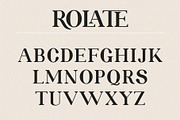 ROLATE Ligature Serif Typeface, a Serif Font by Alfinart (Thumbnail 8 of 10)