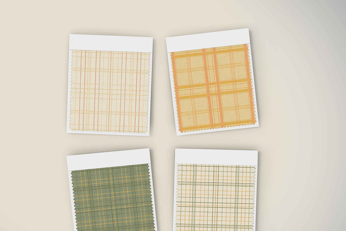 Fall Ticking Stripe & Plaid Patterns, a Pattern Graphic by NatalieArtsDenysenko (Photo 10 of 10)