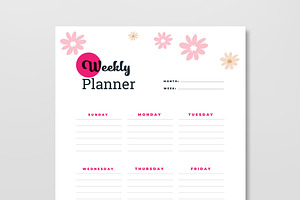 Weekly And Monthly Planner Layout