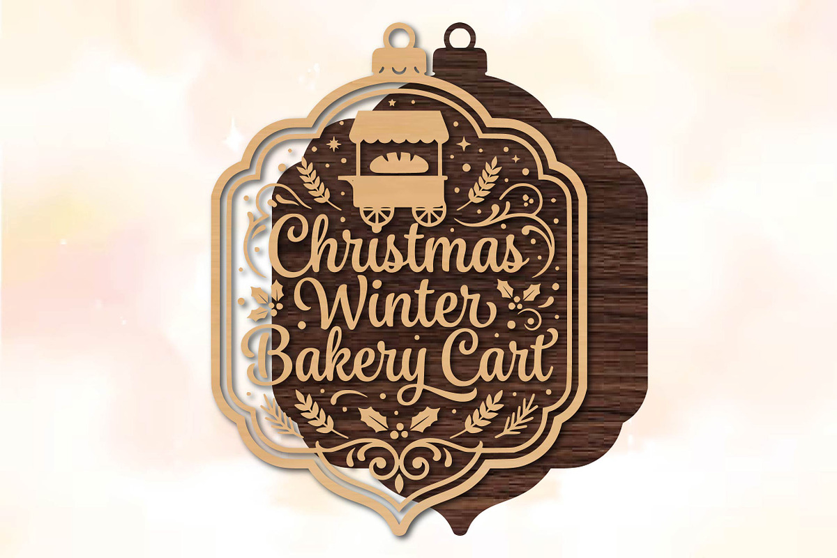 Christmas Winter Bakery Cart SVG, an Object Graphic by DreamPrint404 (Photo 2 of 3)