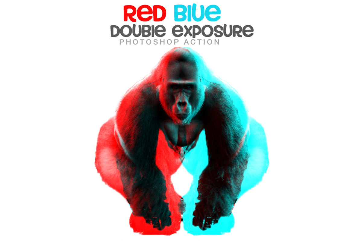 Red blue Double exposure Action, an Action Add-On by Ruslan Zelensky (Photo 4 of 5)