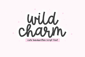 Wild Charm Cute Script Font