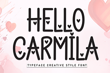 Hello Carmila | Script Font