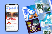 5 Social Media travel Templates, a Social Media Template by graphic bakers (Thumbnail 1 of 10)
