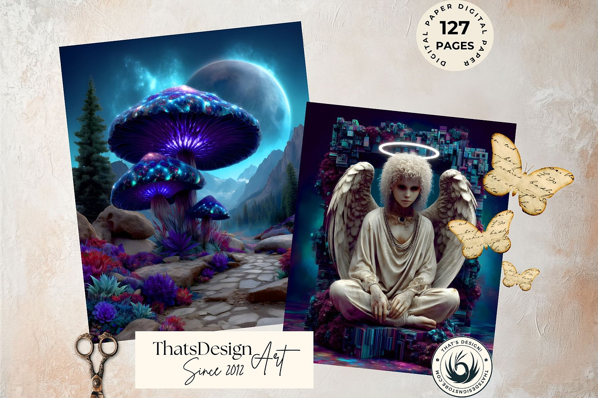 Echoes of the Unseen Digital papers, a Person Illustration by ThatsDesignArt (Photo 13 of 17)
