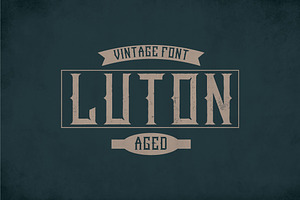 Luton Vintage Label Typeface