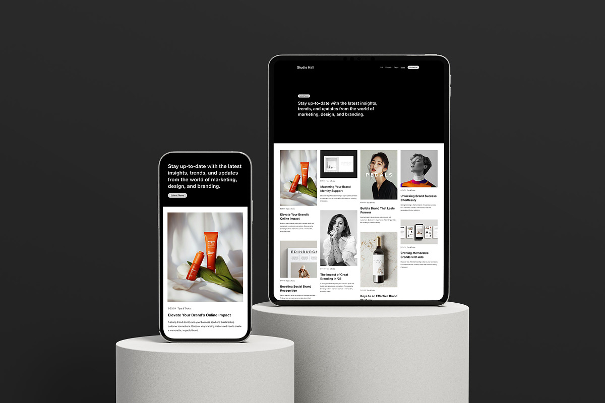 Studio Hall Squarespace 7.1 Website, a Squarespace Template by Ruben Stom (Photo 4 of 12)