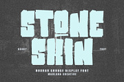 Stone Skin Horror Grunge Font, a Handwritten Font by Maulana Creative (Thumbnail 1 of 7)