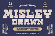 CS Misley Drawn, a Slab Serif Font by Craft Supply Co. (Thumbnail 1 of 8)