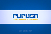 Pupusa, a Sans Serif Font by DonMarciano (Thumbnail 1 of 5)