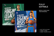 Basketball Team Instagram Templates, a Social Media Template by Bornx Design (Thumbnail 2 of 6)
