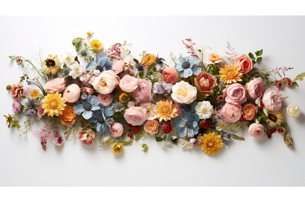 petals frame flowers ai generated, a Nature Photo by pikepicture