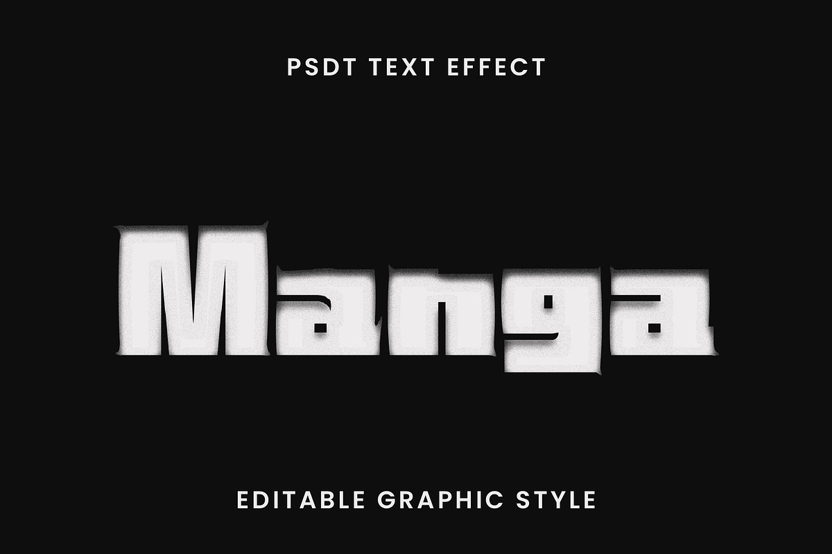 Halftone Comic Japan Text Effect