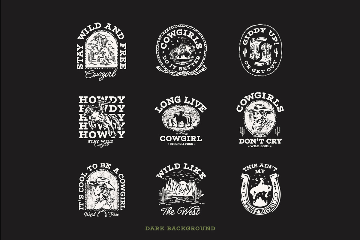 Cowgirl Design Collection - Mono, a Branding & Logo Template by cd-design.co (Photo 3 of 9)