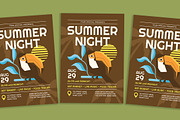 Summer Night Flyer, a Flyer Template by Gumico Studio. (Thumbnail 2 of 3)