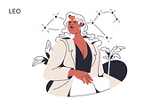 Zodiac signs women, astrology set, a Person Illustration by Good Studio (Thumbnail 6 of 16)