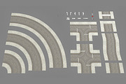 Roads Construction Kit, an Architecture 3D Model by RivermillStudios (Thumbnail 2 of 5)