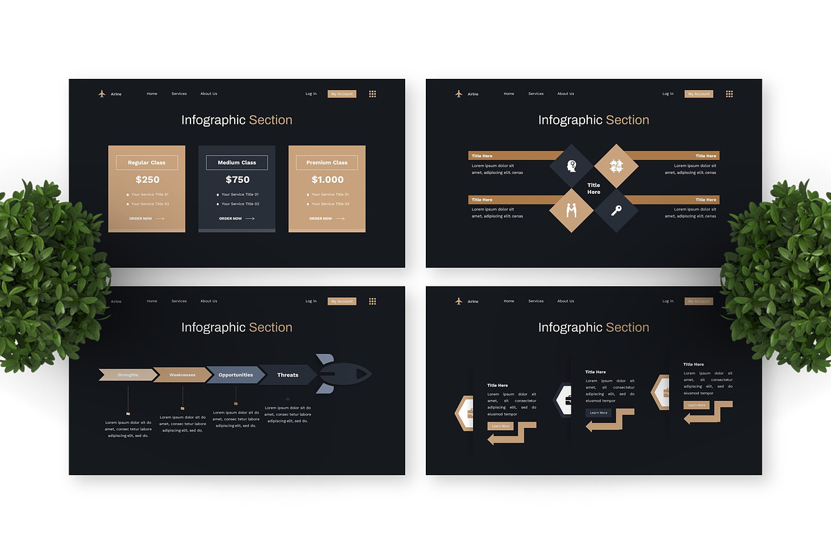 Airline - Aviation Keynote preview 4