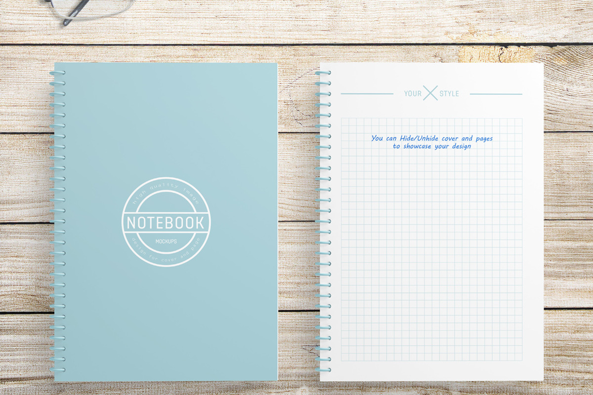 A5 Notebook Mockups, a Books & Magazine Mockup by ItemBridge (Photo 3 of 3)