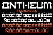 Antheum - A Modern Techno Font, a Sans Serif Font by Marvadesign (Thumbnail 6 of 8)