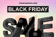Holographic black friday template, a Marketing Template by Love Giftery (Thumbnail 2 of 2)