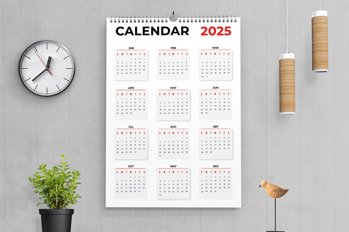 Calendar 2025, a Stationery Template by MightyDesign (Photo 1 of 7)
