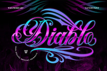 Diablo – Chicano Tattoo Script Font