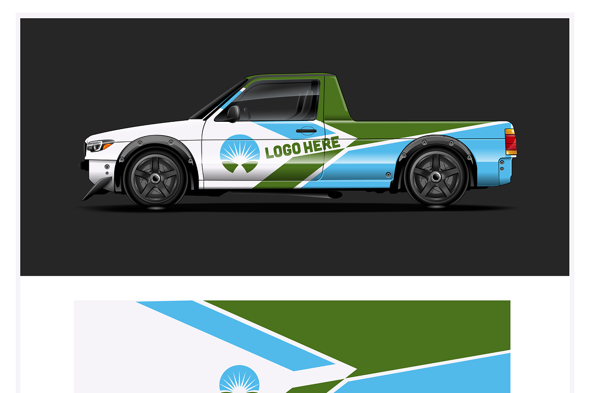Stylish Vehicle Branding Kit, an Object Illustration by CarWrap design (Photo 4 of 4)