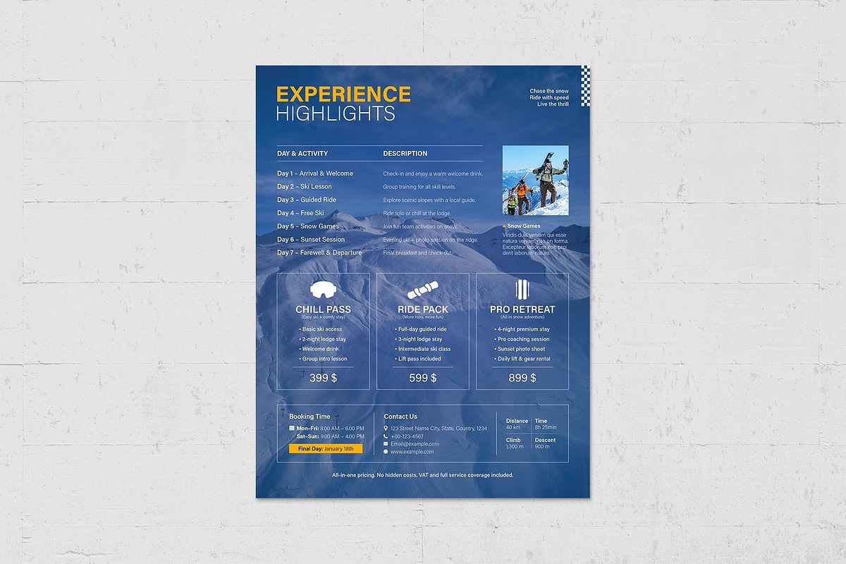 Winter Ski Flyer Template, a Flyer Template by BrandPacks (Photo 4 of 5)