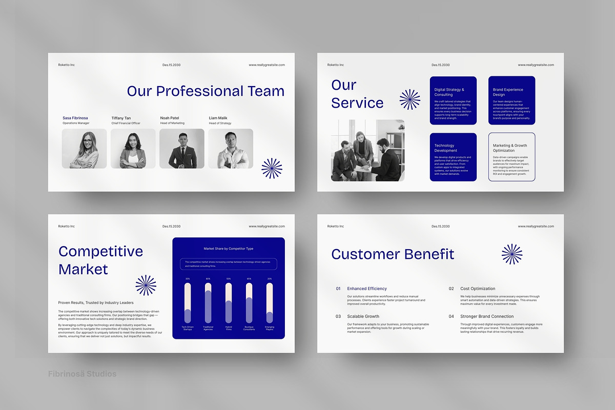 Modern Corporate Pitch Deck preview 2