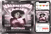 Valentines Day Party Flyer, a Flyer Template by regalDRAW (Thumbnail 4 of 4)