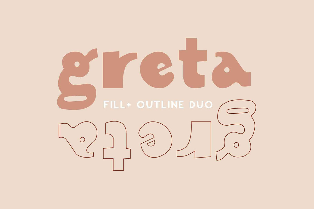 Greta | Font Duo | Fill+Outline