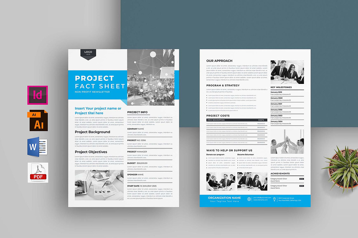 Nonprofit Organization | Bundle, a Flyer Template by obayes (Photo 6 of 15)